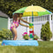 Step2 Play & Shade Pool kinder Zwembad met Parasol in Blauw - Zwembadje - Peuterbadje - Pierenbadje van kunststof 95x19cm - Ook te gebruiken als zandbak