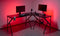 VDD Gaming - Hoekbureau - L-vormig - 160 cm x 55 cm - Zwart