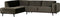 BePureHome Statement Hoekbank Links - Velvet - Warm Groen - 77x274x210