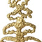 Boom mangohout l24.5b6.5h42 cm goud