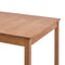 vidaXL - Eettafel - 140x70x73 - cm - grenenhout - honingbruin