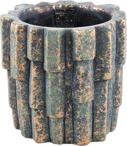 PTMD Kess Black Cement Pot Bars Structure Round L