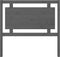 vidaXL - Hoofdbord - 105,5x4x100 - cm - massief - grenenhout - grijs