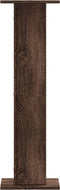 vidaXL - Speakerstandaards - 2 - st - 30x30x95 - cm - bewerkt - hout - bruin - eiken
