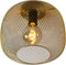 Lucide MESH - Plafonnière - Ø 30 cm - 1xE27 - Mat Goud / Messing