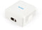 Gembird NCAC-2U5E-01 - 2-poorts CAT5E UTP LAN-opbouwdoos met keystone jacks - Wit