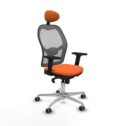 Jorquera Piqueras y Crespo 2D086G1 - Bureaustoel met hoofdsteun - Verstelbare hoogte en armleuning - Oranje