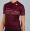 Sportful Short Sleeve Fietsshirt Dames - Aansluitend - Ademend - Bordeauxrood (M)