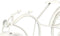 Bordsklocka Fiets Wit Metaal 40 x 19,5 x 7 cm (4 Stuks)