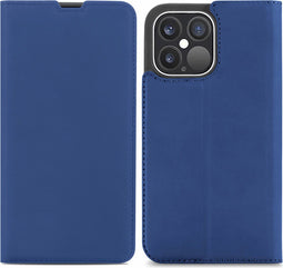 iMoshion Hoesje Geschikt voor iPhone 13 Pro Hoesje - iMoshion Slim Folio Bookcase - Donkerblauw