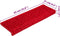 vidaXL - Trapmatten - 5 - st - 65x21x4 - cm - rood