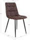 House Nordic Middelfart Eetkamerstoel Lichtbruin - Set van 2