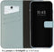 Selencia iPhone 14 Plus - Echt Lederen Bookcase - Schokbestendig - Air Blue
