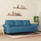 vidaXL - Driezitsbank - 180 - cm - fluweel - blauw