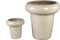 PTMD Bloempot Megga - 53x53x57 cm - Keramiek - Creme - Set van 2