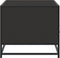 vidaXL - Salontafel - 100x50x45 - cm - bewerkt - hout - en - metaal - zwart