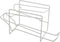 Metaltex flesdispenser, wit, metaal