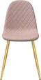 vidaXL - Eetkamerstoelen - 2 - st - fluweel - roze