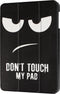 imoshion Tablet Hoes Geschikt voor Samsung Galaxy Tab A 10.1 (2016) - imoshion Design Trifold Bookcase - Zwart / Meerkleurig /Don't touch