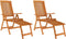 vidaXL - Tuinstoelen - met - voetensteunen - 2 - st - inklapbaar - eucalyptushout