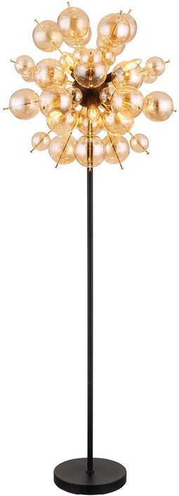 Globo TOKKI - Vloerlamp - 3-Lichts E14 40W - Matt zwart