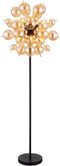 Globo TOKKI - Vloerlamp - 3-Lichts E14 40W - Matt zwart
