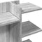 Bureau organiser 42x21,5x42 cm bewerkt hout grijs sonoma eiken