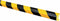 Moravia 422.29.433 Kantenbeveiliging Zwart, Geel (l x b x h) 1000 x 35 x 40 mm