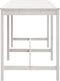 vidaXL Tuintafel 203,5x90x110 cm massief grenenhout wit