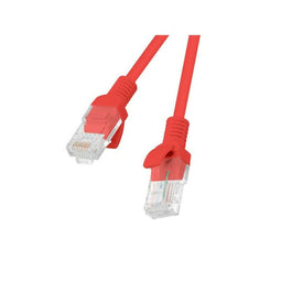 Stevige UTP-netwerkkabel categorie 5e Lanberg PCU5-20CC-0050-R Rood 50 cm
