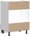 vidaXL - Ovenkast - Lucca - bewerkt - hout - grijs - sonoma - eiken