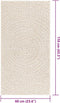 vidaXL - Vloerkleed - ZIZUR - room - binnen - en - buiten - 60x110 - cm - jute - look