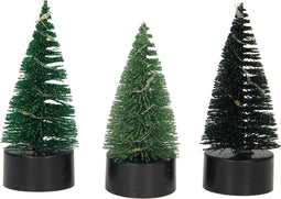 Kerstboom Glitter Led, 10cm
