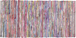 BARTIN - Laagpolig vloerkleed - Kleur/Wit - 80 x 150 cm - Polyester