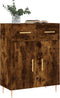 vidaXL - Dressoir - 69,5x34x90 - cm - bewerkt - hout - gerookt - eikenkleurig