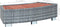 vidaXL Spatrap 92x45x25 cm poly rattan grijs