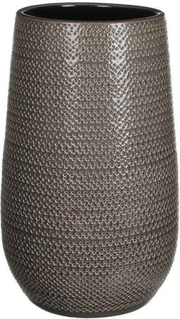Mica Decorations Gabriel Vaas Rond - H35 x Ø21 cm - Grijs