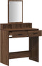vidaXL - Bruin - Eiken - H - Dressingtafel - met - Lades, - 79x41x140 - cm