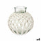 Vaas Wit Stof Glas 25 x 26,5 x 25 cm (4 Stuks) Macramé