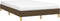 vidaXL - Bedframe - zonder - matras - 120x190 - cm - stof - donkerbruin