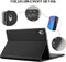 Lunso - Afneembare Keyboard Hoes - Geschikt voor Lenovo Tab M10 HD Gen 2 (2e Generatie) - Zwart