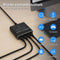 Nuvance Internet Splitter - 4 Poorten - Netwerk Switch - tot 1000Mbps - RJ45 Cat5