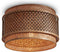 GOOD&MOJO Plafonniere Bhutan - Bamboe/Zwart - Ø40cm -