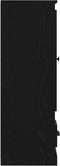 vidaXL - Hoge - kast - Zwart - Eiken - 36x35,5x103,5 - cm - Gelaagd - Hout
