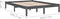 vidaXL - Bedframe - massief - grenenhout - grijs - 160x200 - cm