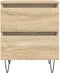 vidaXL - Nachtkastjes - 2 - st - 40x35x50 - cm - sonoma - eikenkleurig