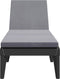 vidaXL - Ligbed - Verstelbare rugleuning - 186x60x29 cm - Antraciet