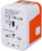 Lionheart - Universele Wereldstekker - 4 USB poorten - Oranje