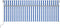 vidaXL - Luifel - handmatig - uittrekbaar - met - rolgordijn - LED - 4x3 - m - blauw - wit