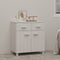vidaXL - Dressoir - HAMAR - 79x40x80 - cm - massief - grenenhout - wit